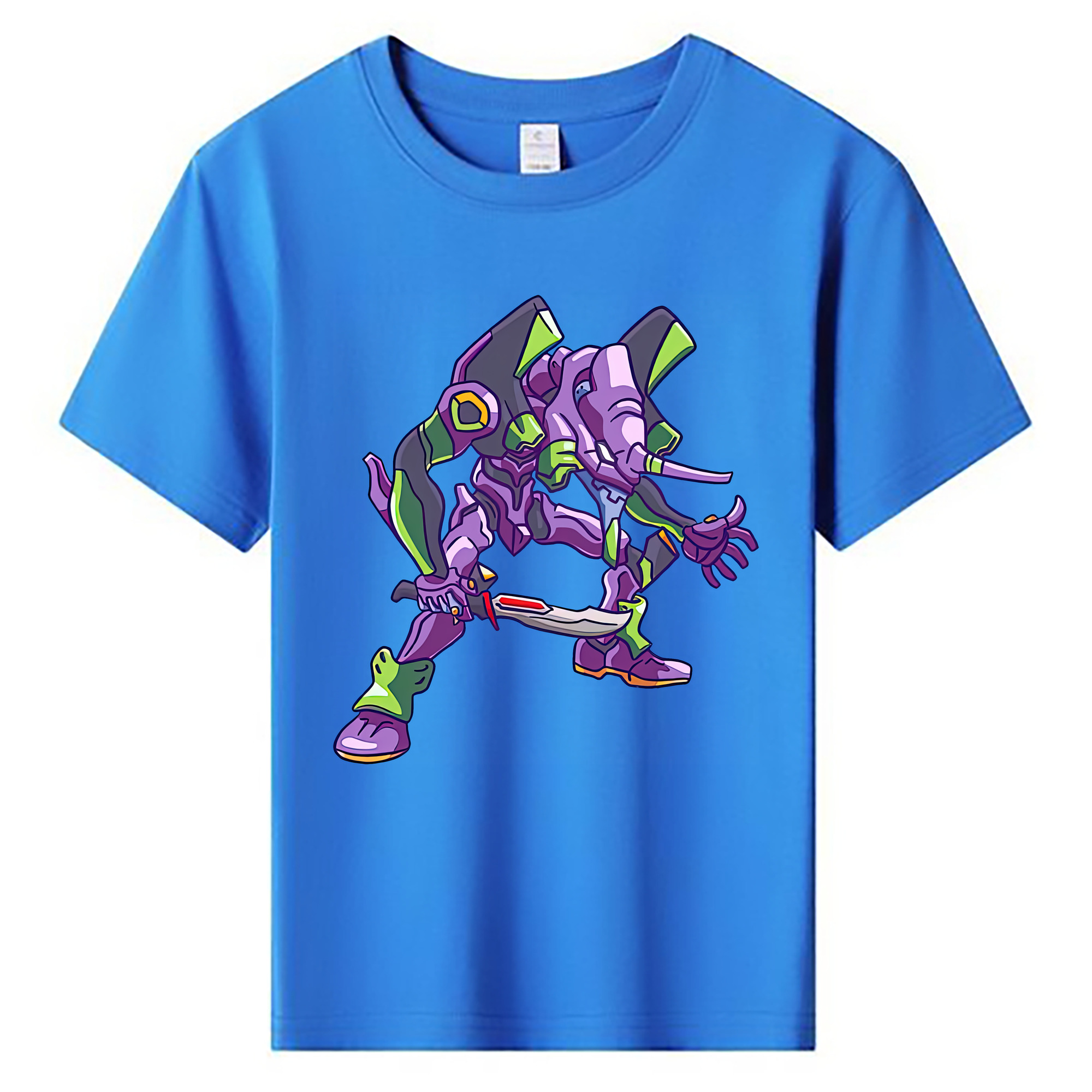 （画像用） EVA 新世紀エヴァンゲリオン 綿100％キッズTシャツ（フロントプリント）